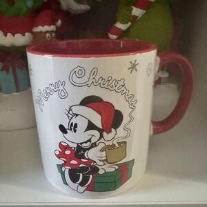 Disney Minnie Mouse Christmas Mug - Red, White, Green